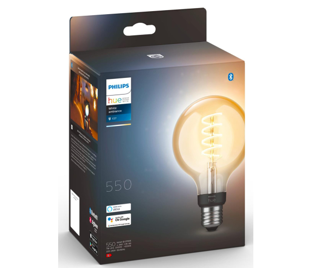 Philips Hue White ambiance Smart Żarówka Filament G93 E27 8719514301481 - 678461 - zdjęcie 3